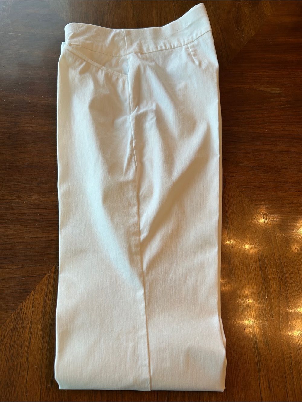 Chico's White Straight Leg Pants